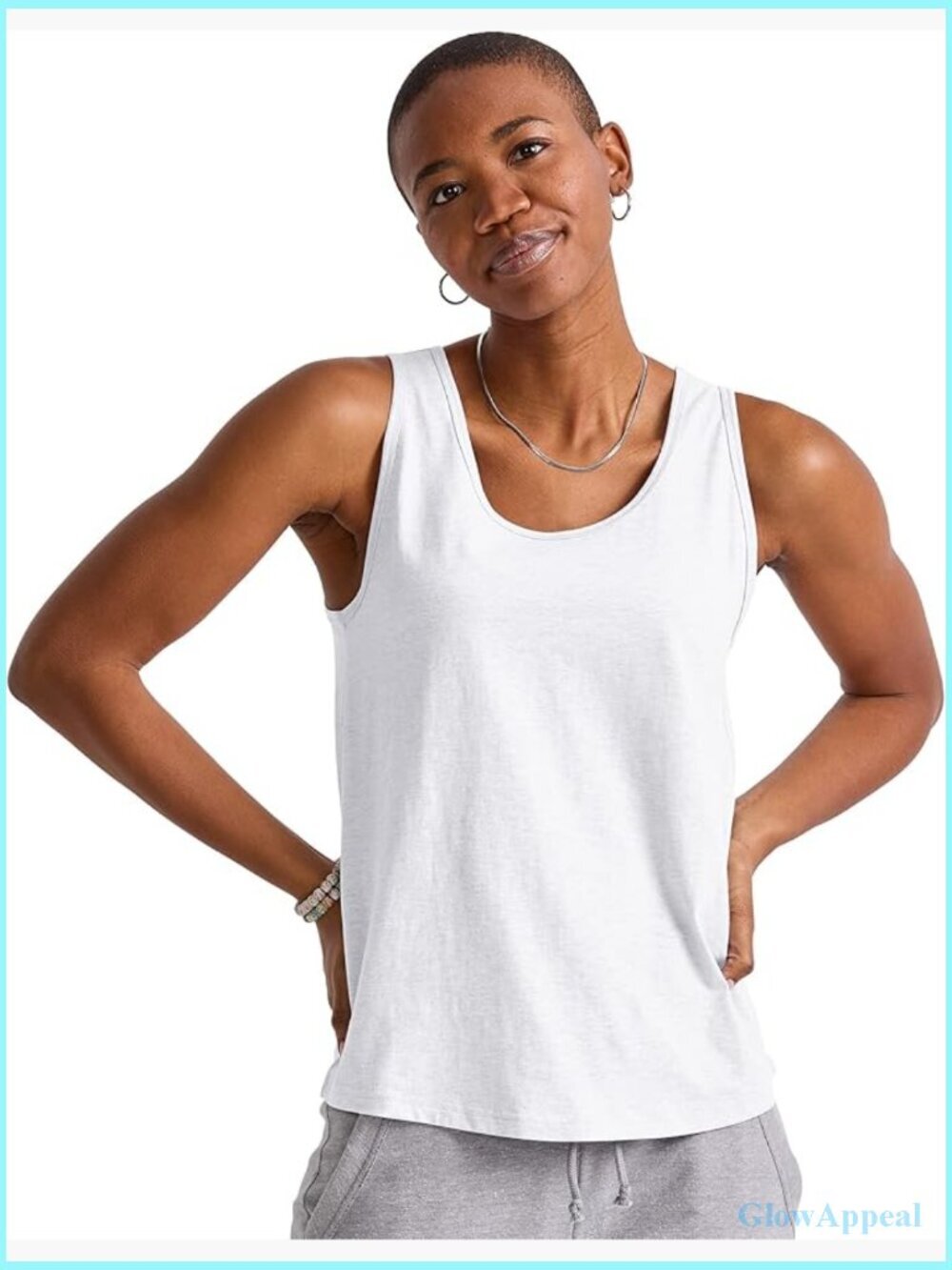 Lightweight Tri-Blend Tank Top, Soft Sleeveless Shirt, Plus Size